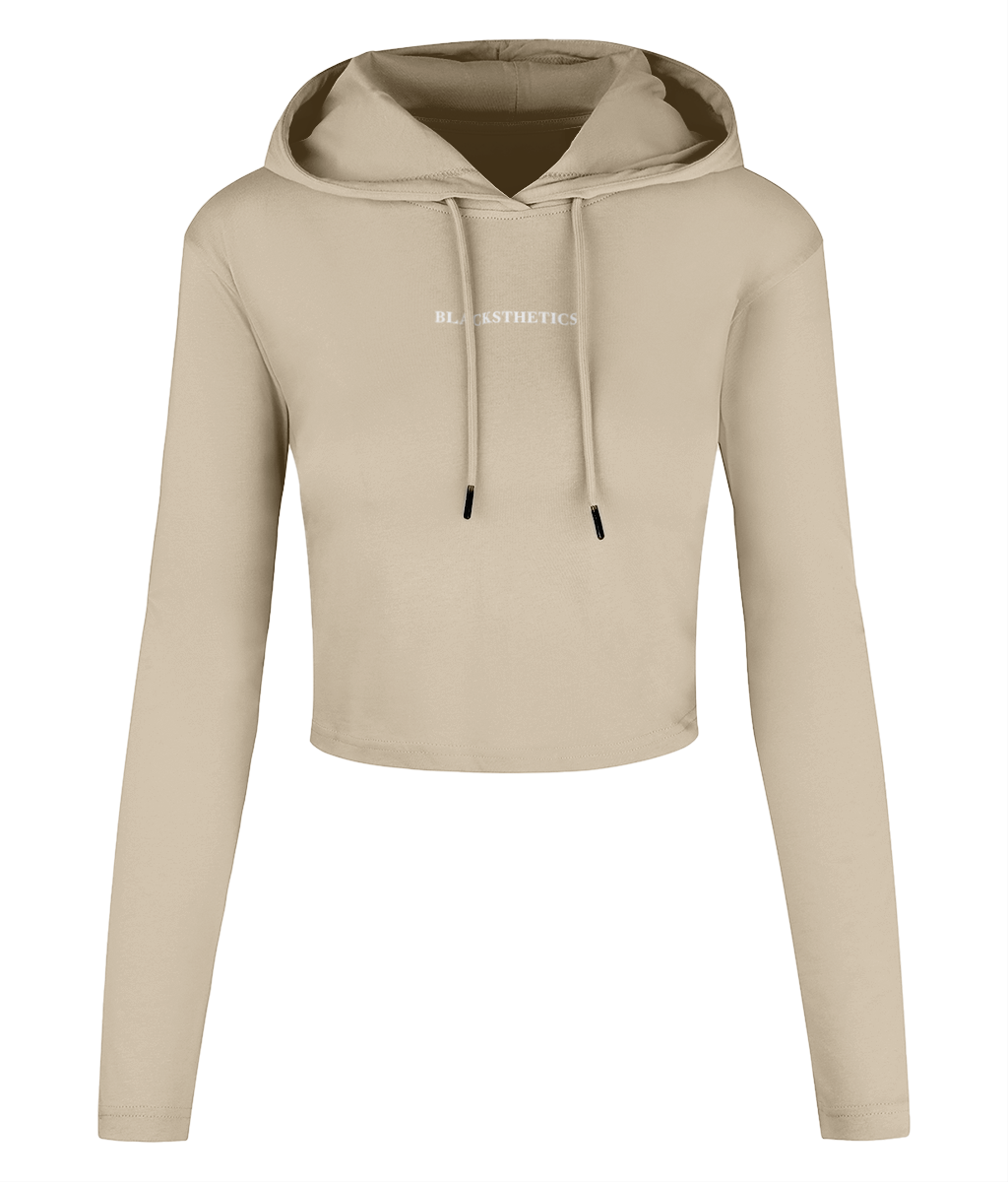 BLACKSTHETICS WOMEN'S Cropped Hooded Top