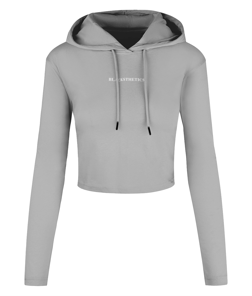 BLACKSTHETICS WOMEN'S Cropped Hooded Top
