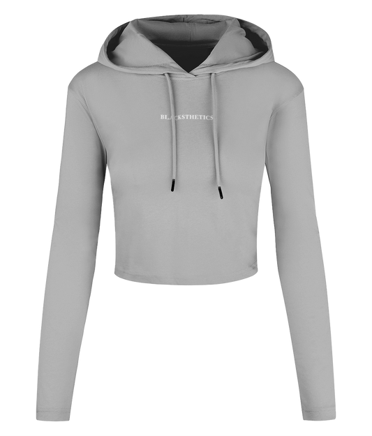 BLACKSTHETICS WOMEN'S Cropped Hooded Top