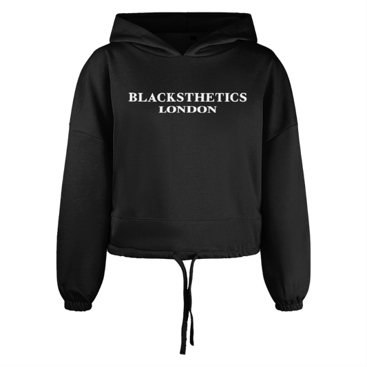 BLACKSTHETICS WOMEN'S - Cropped Oversized Hoodie