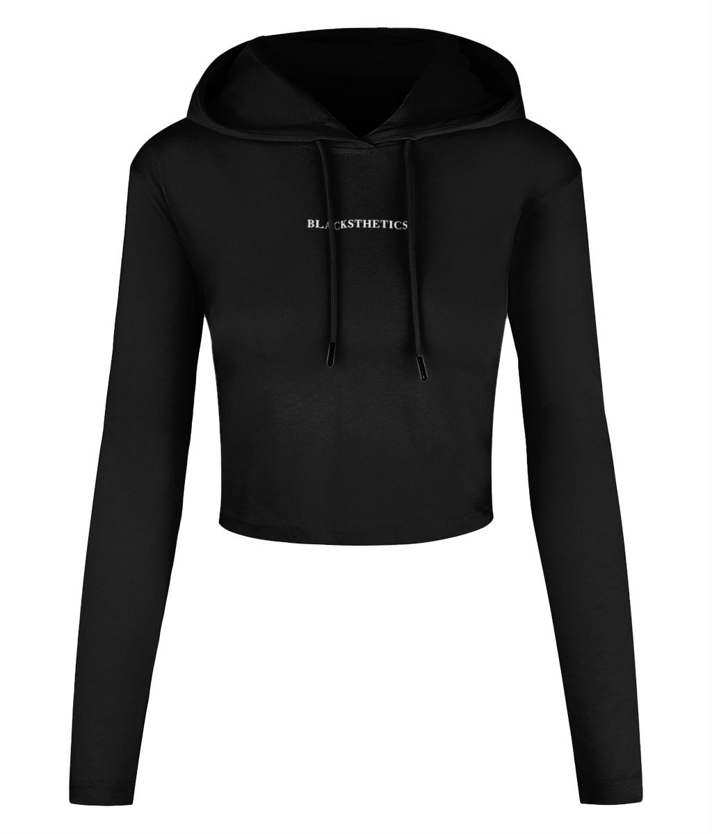 BLACKSTHETICS WOMEN'S Cropped Hooded Top