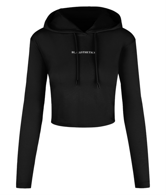 BLACKSTHETICS WOMEN'S Cropped Hooded Top