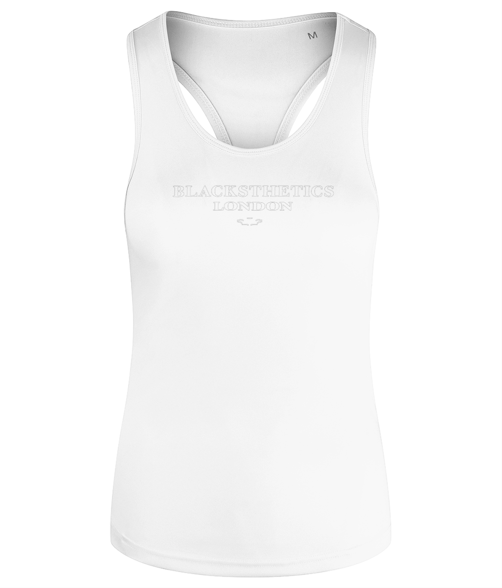 Women's Recycled Racerback Vest Blacksthetics Light weight Polyester Hoodie BS0444